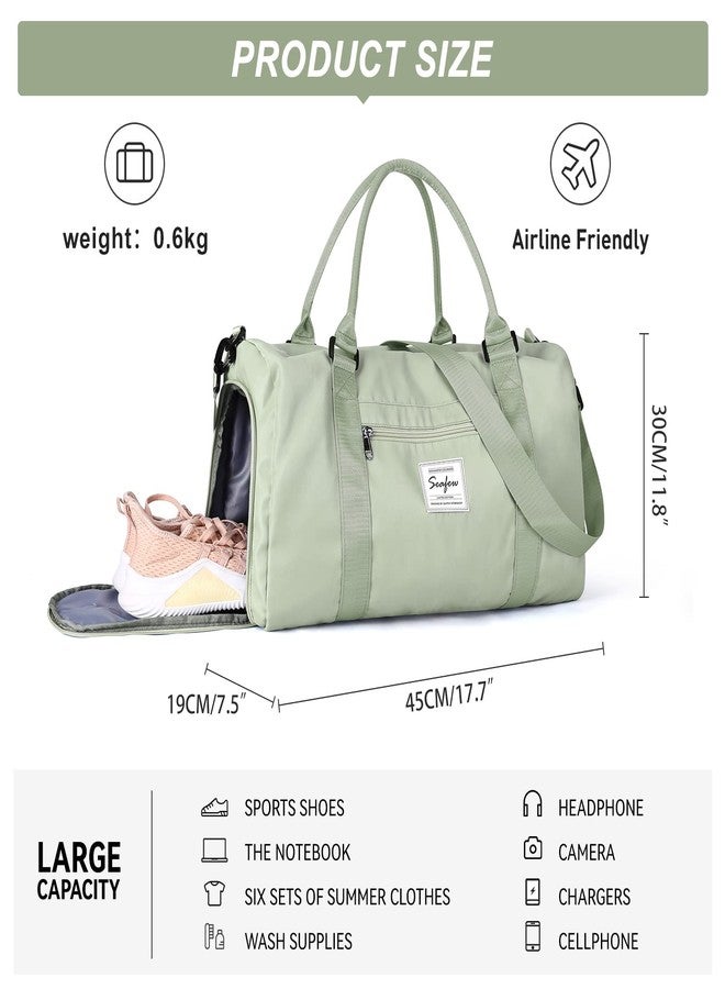 BJLFS Weekender Duffel Bags for Women Men, Travel Totes Bag for Airplane, Cute Sports Gym Dance Overnight Luggage Bag with Wet Pocket Shoe Compartment, Carry On Hospital Bag for Labor and Delivery - Image 4